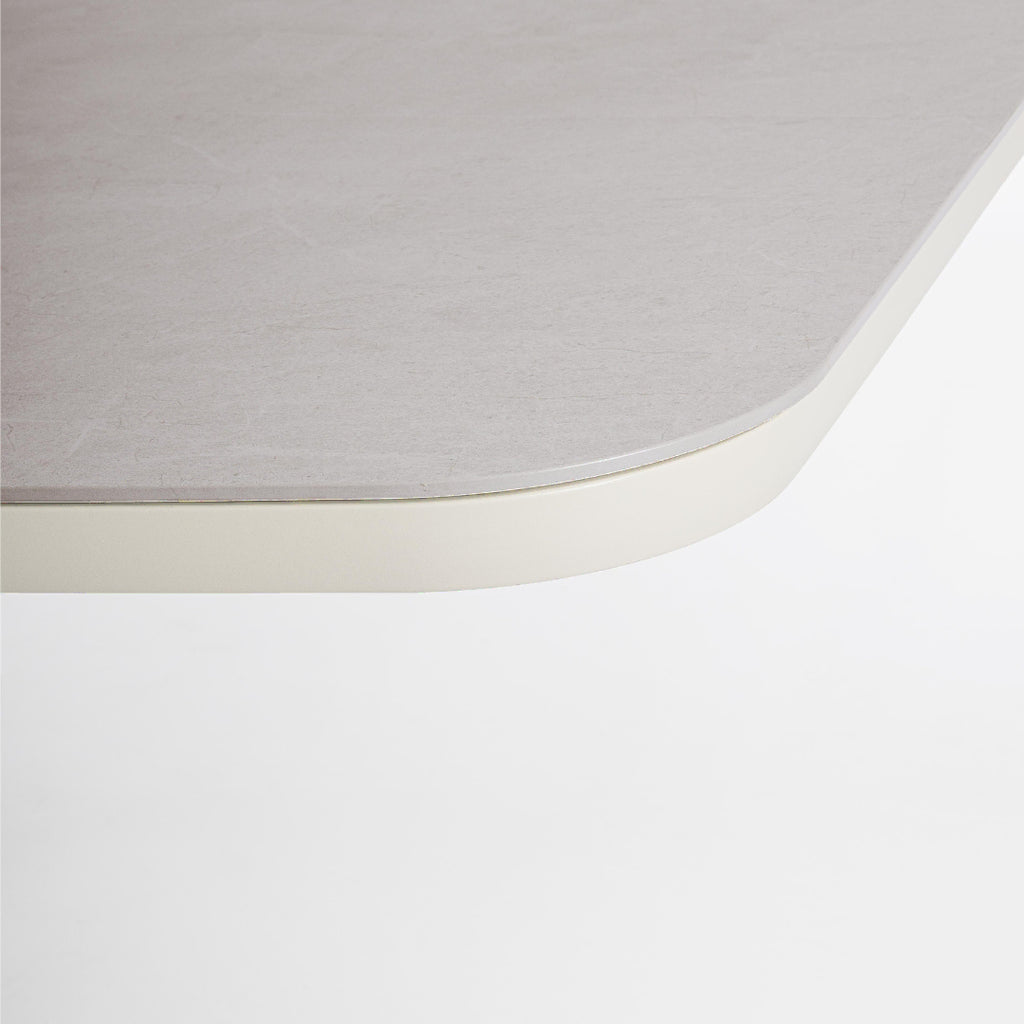 PASCAL Sintered Stone Outdoor Extendable Dining Table in Pelican Aluminium - Bizzotto | Milola