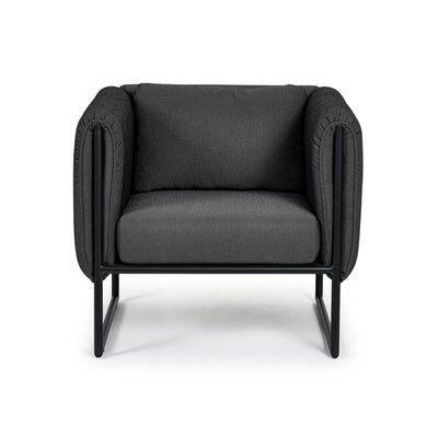 PIXEL Outdoor Lounge Chair in Charcoal - Bizzotto | Milola