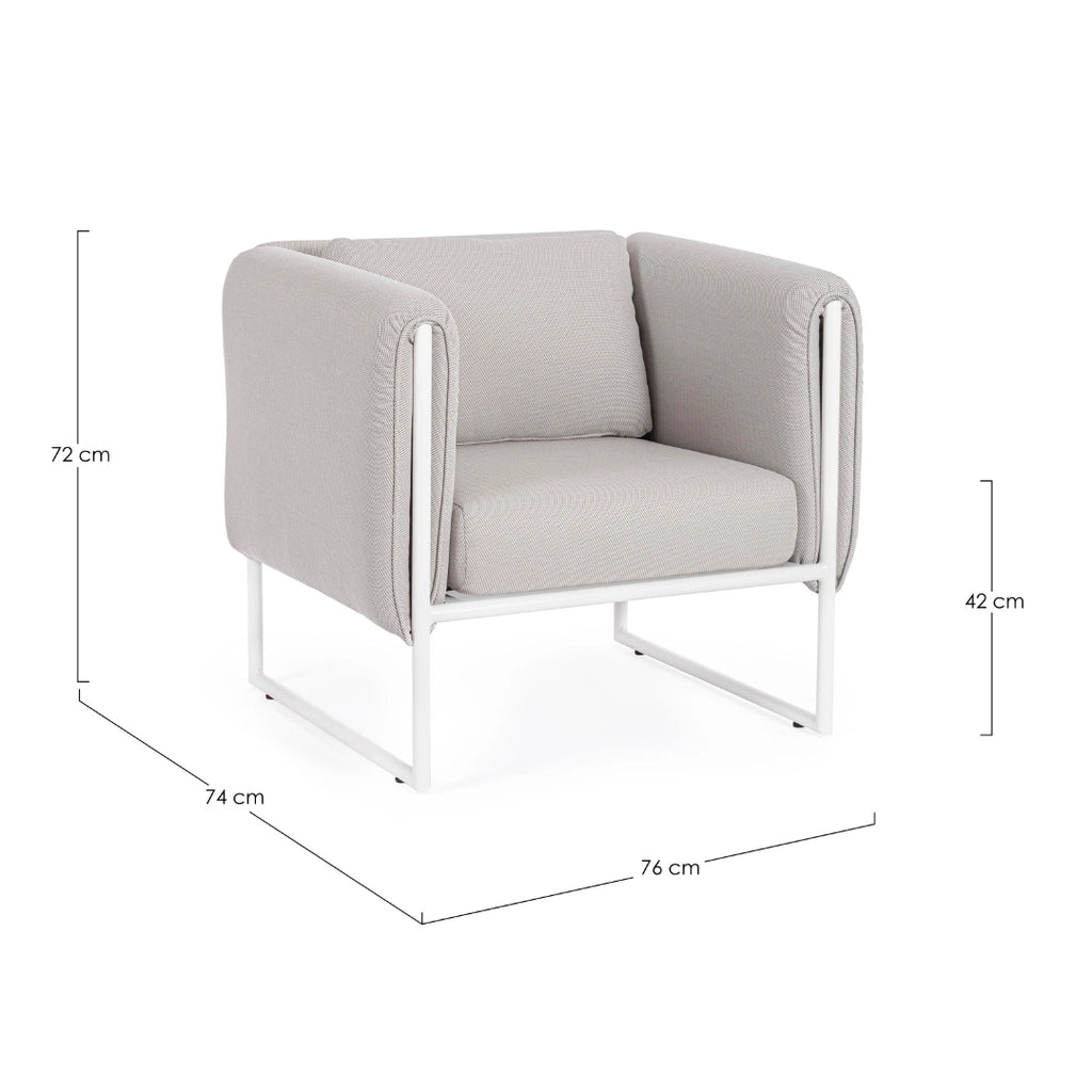 PIXEL Outdoor Lounge Chair Dimensions - Bizzotto | Milola