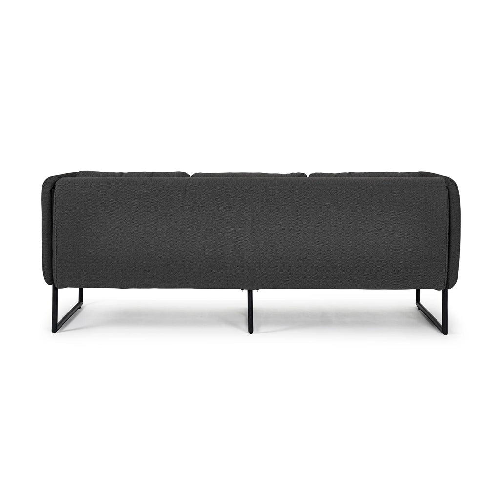 PIXEL 3 Seater Outdoor Sofa in Charcoal - Bizzotto | Milola