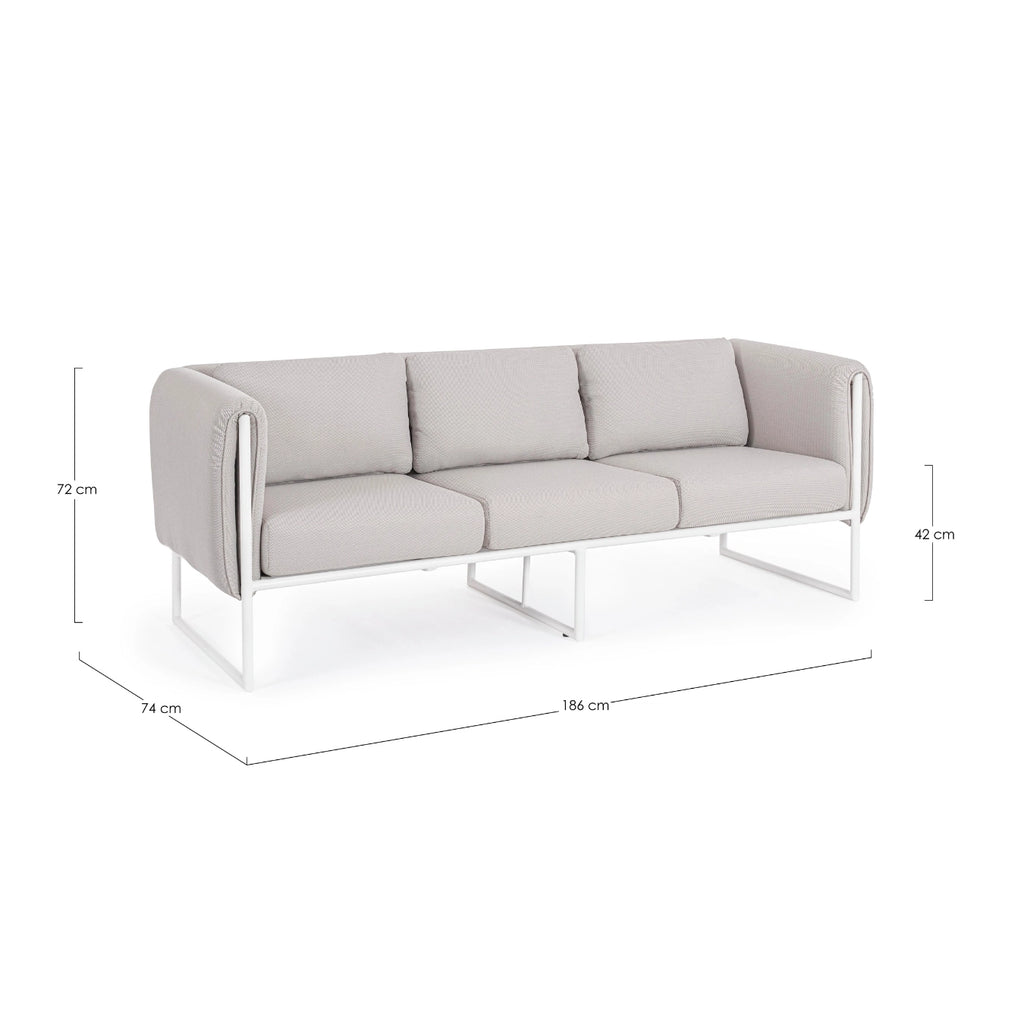 PIXEL 3 Seater Outdoor Sofa Dimensions - Bizzotto | Milola