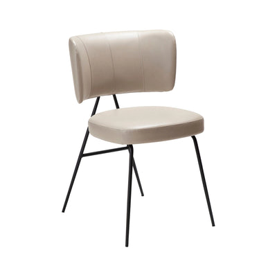 ROOST Dining Chair in Cream Cashmere Leather - Danfrom | Milola