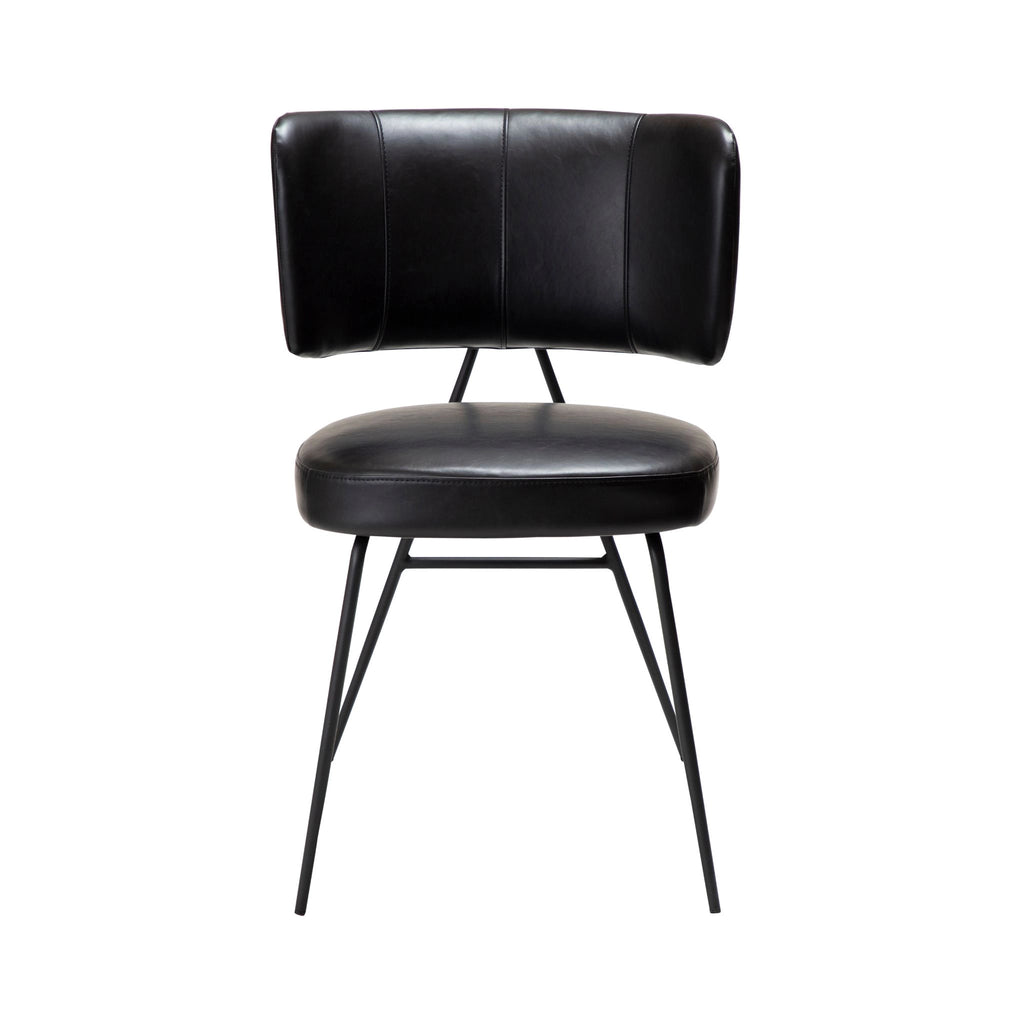 ROOST Dining Chair in Black Leather - Danform | Milola