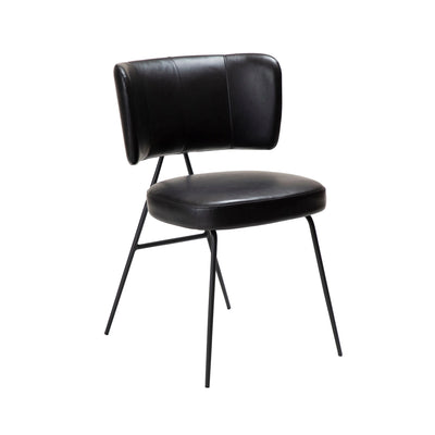 ROOST Dining Chair in Black Leather - Danfrom | Milola