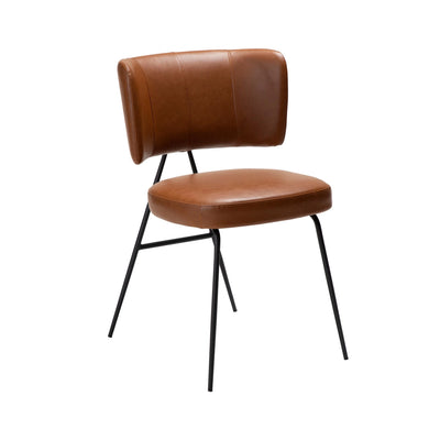 ROOST Dining Chair in Light Brown Leather - Danfrom | Milola