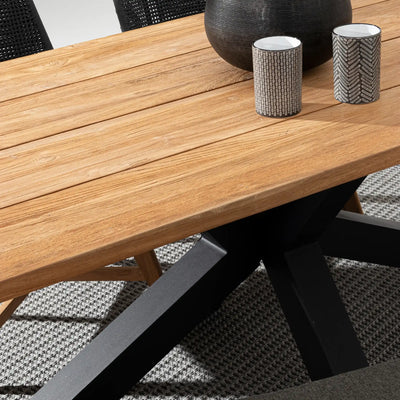 RAMSEY Outdoor Table in Black - Bizzotto | Milola