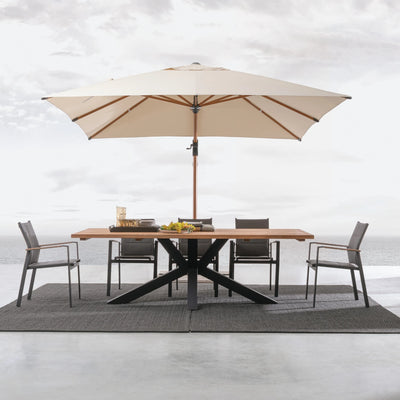 RAMSEY Outdoor Table in Black - Bizzotto | Milola