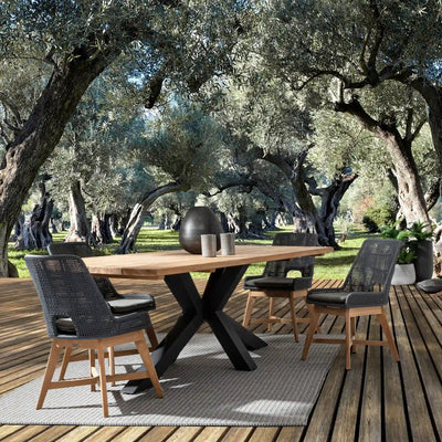 RAMSEY Outdoor Table in Black - Bizzotto | Milola