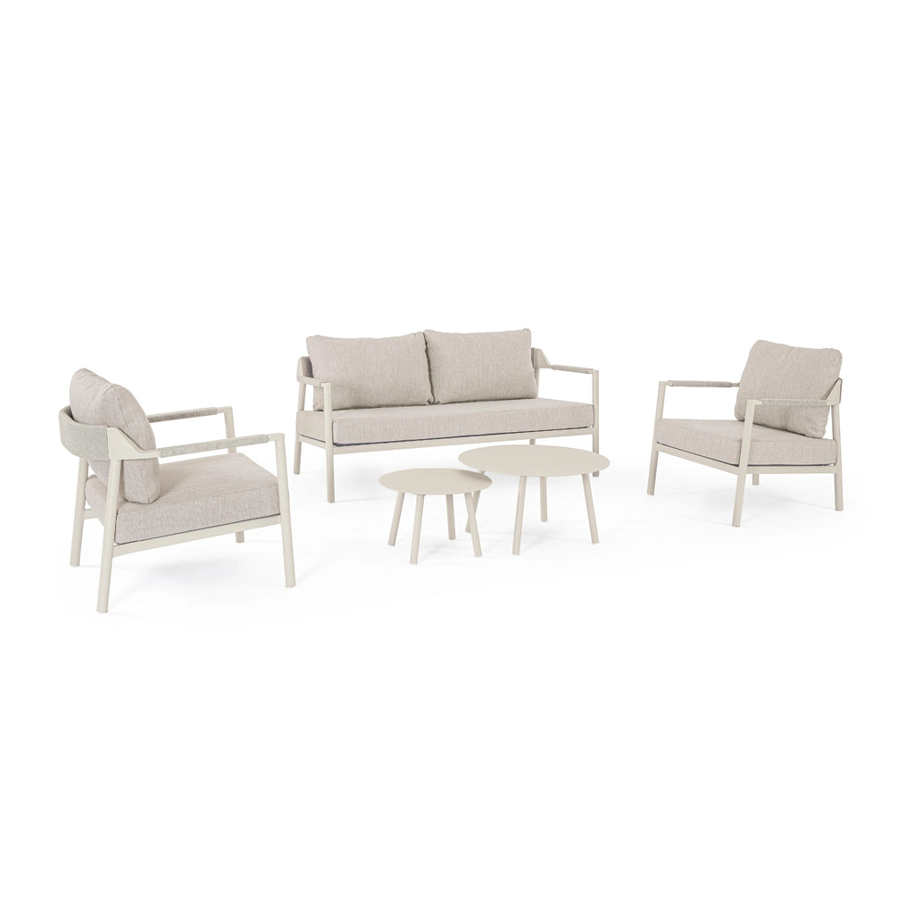 ROPERY Outdoor Sofa Set in Morny Sand - Bizzotto | Milola