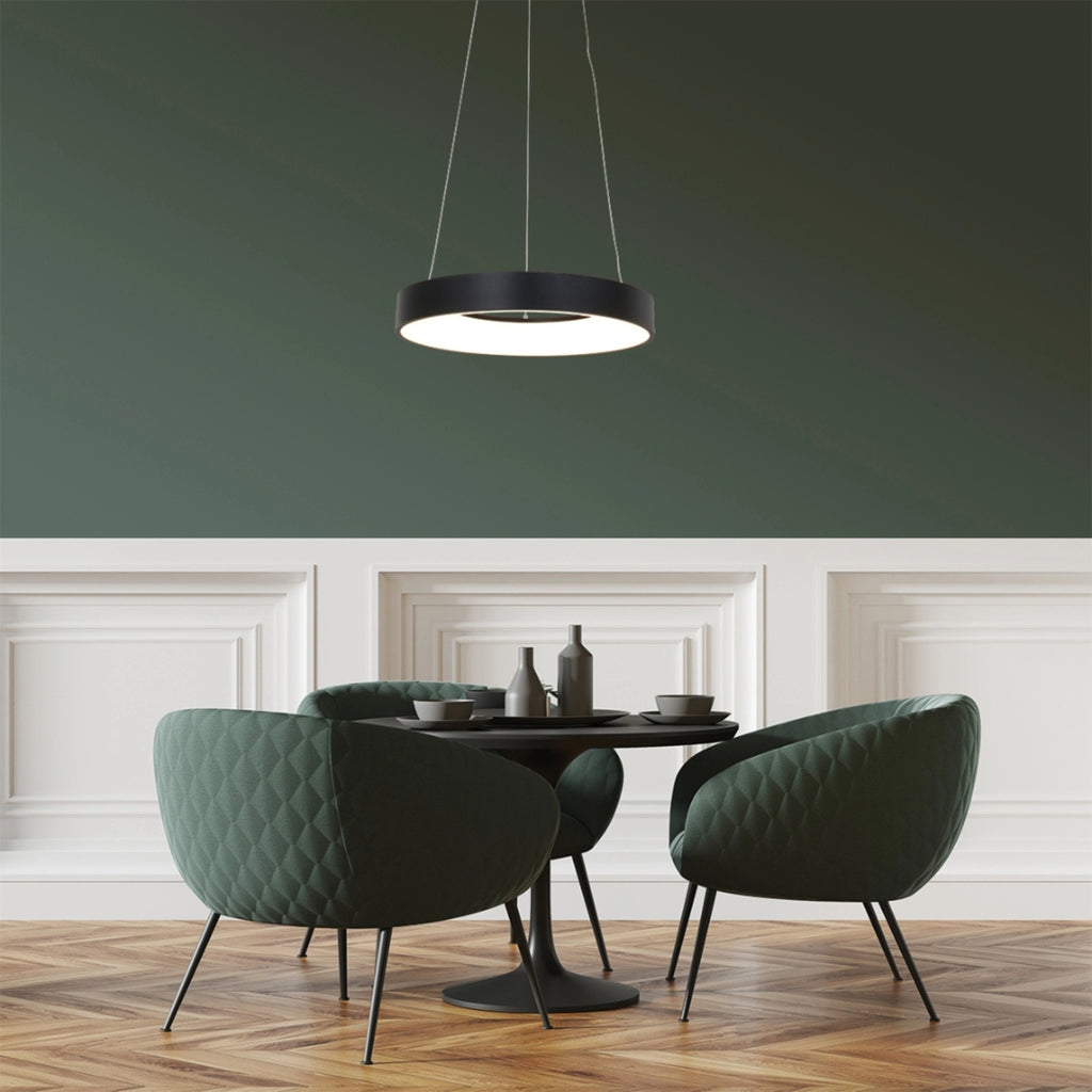 RINGLEDE Hanging Light in Black - Steinhauer | Milola