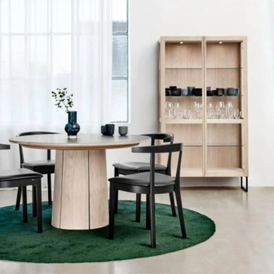 Skovby #33 Extendable Round Dining Table in Oak White Oil - Skovby | Milola