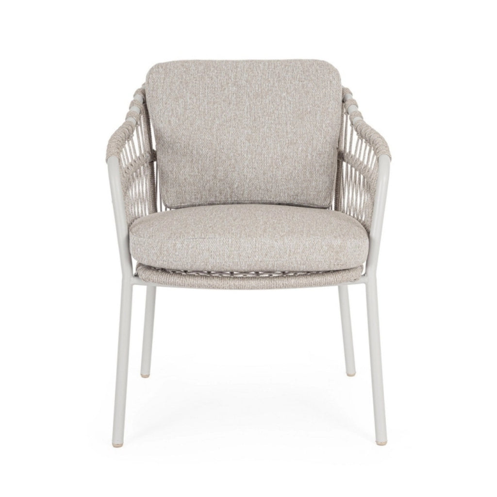 TALAIA Outdoor Dining Chair in Beige - Bizzotto | Milola