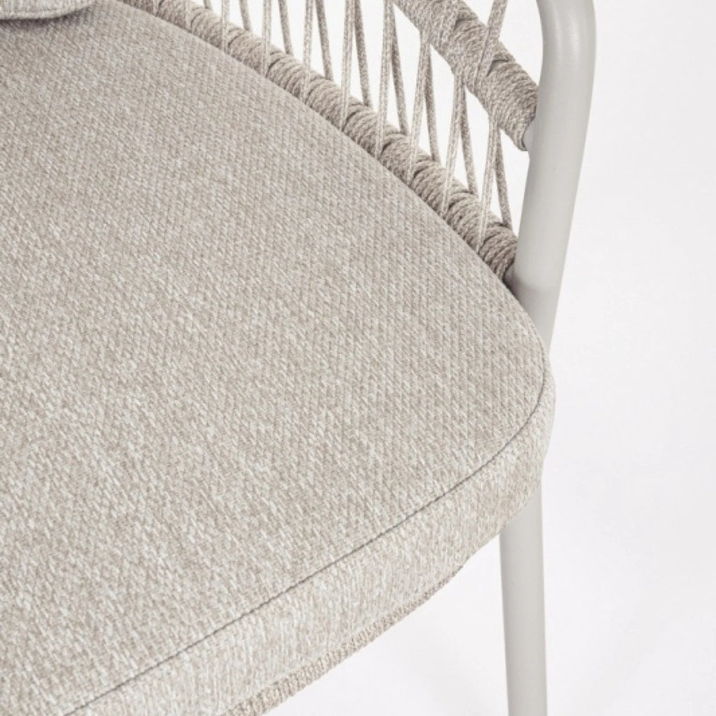 TALAIA Outdoor Dining Chair in Beige - Bizzotto | Milola