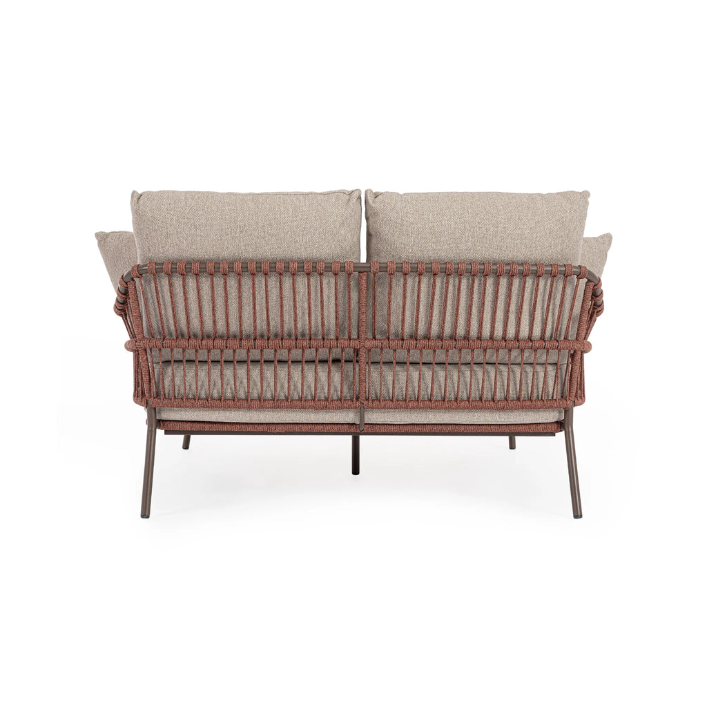 TALAIA Outdoor Day Bed in Red/Beige - Bizzotto | Milola