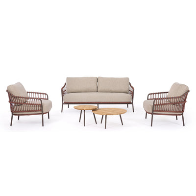 TALAIA Outdoor Sofa Set in Red/Beige- Bizzotto | Milola