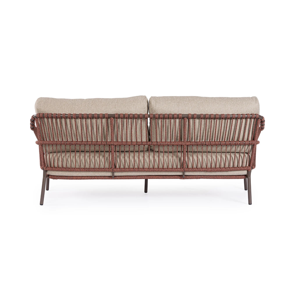 TALAIA Outdoor Sofa Set in Red/Beige- Bizzotto | Milola