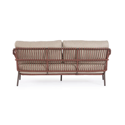 TALAIA Outdoor Sofa Set in Red/Beige- Bizzotto | Milola