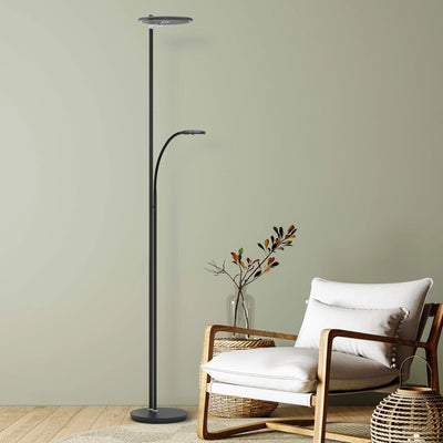 TUROUND Floor Lamp in Black - Steinhauer | Milola