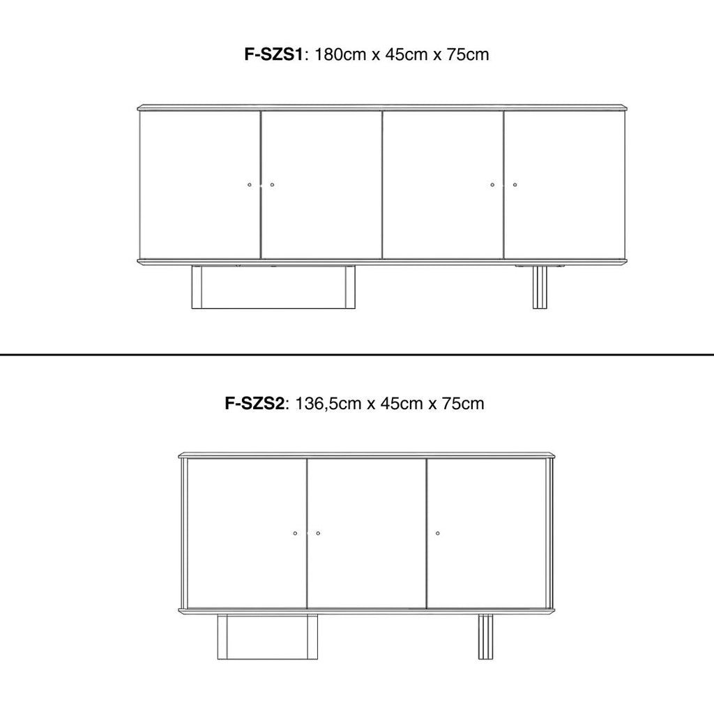 ZHAPO Wooden Sideboard - Living/Dining Storage - Kristensen Kristensen | Milola