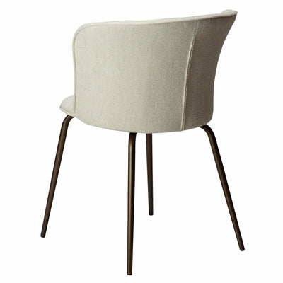 EDEN fabric chair back in Bone white - Danform  | Milola