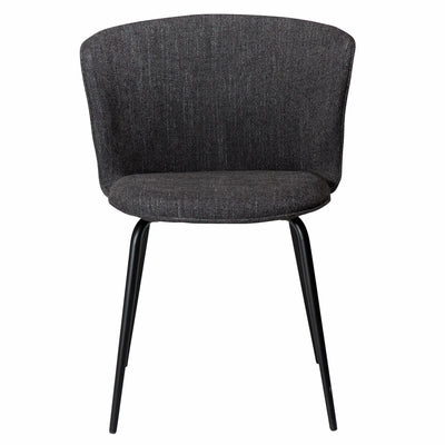 EDEN fabric chair in raven black - Danform  | Milola