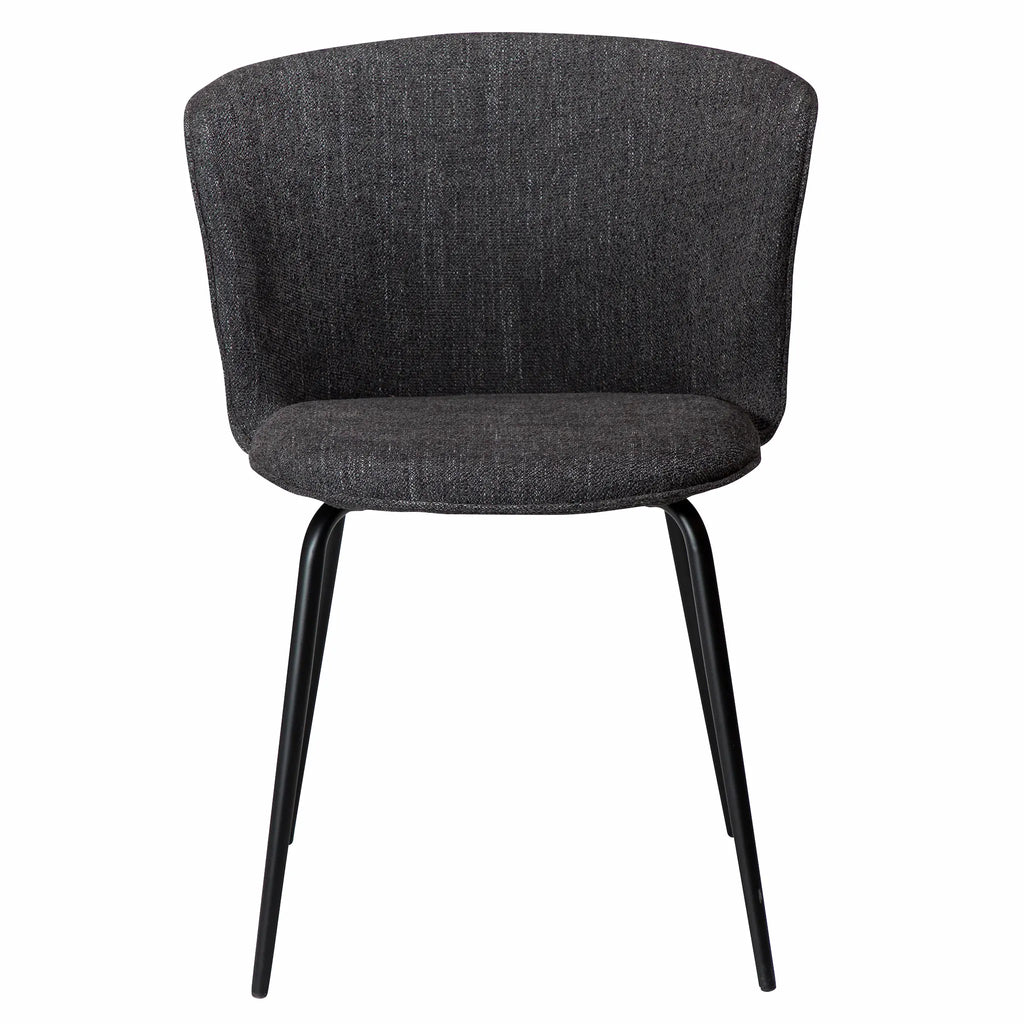 EDEN fabric chair in Raven Black - Danform  | Milola