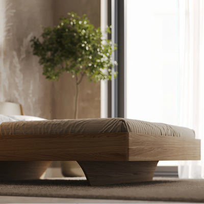 LYS -  Wooden Bed - Elegant Scandinavian Design | Milola