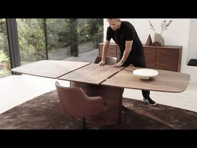 Skovby #117 Boatshaped Extendable Dining Table