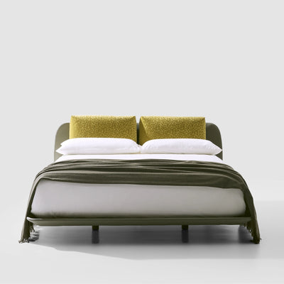 Tata Bed - Upholstered Bed with Reclining Cushions - Bolzan | Milola